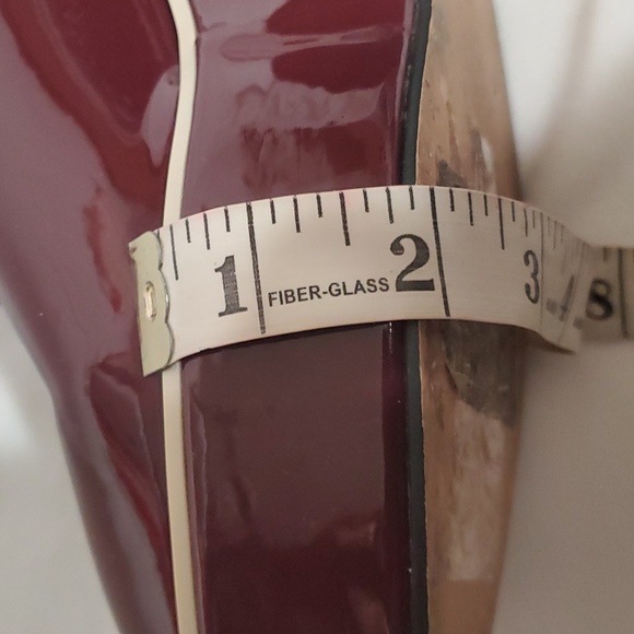 DESIGN LAB by Lord & Taylor poited toe wedge Shoes 7 Red Maroon - Picture 7 of 8